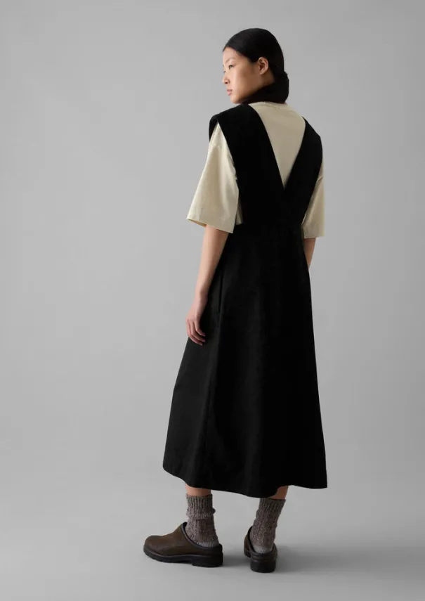Sale Organic Denim Pinafore Dress Women Denim|Dresses