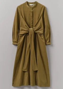 Hot Organic Needlecord Wrap Dress Women Cord|Dresses