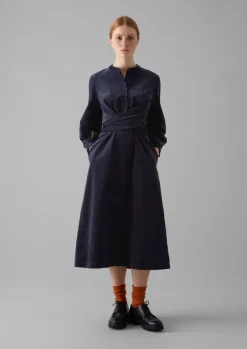 Clearance Organic Needlecord Wrap Dress Women Cord|Dresses