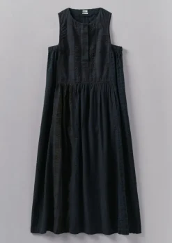 Hot Overdyed Check Seersucker Dress Women Loungewear|Dresses