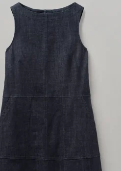 Sale Panelled Organic Denim Dress Women Denim|Workwear
