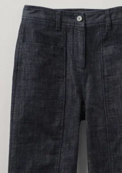 Panelled Organic Denim Trousers Women Denim|Workwear