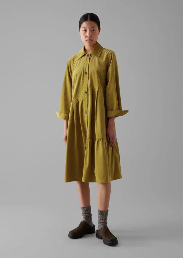 Discount Panelled Organic Needlecord Dress Women Cord|Dresses