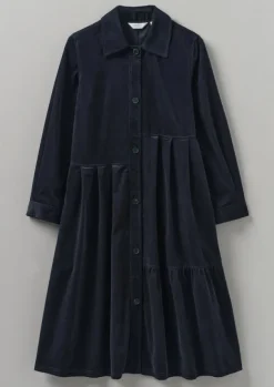 Panelled Organic Needlecord Dress Women Cord|Dresses