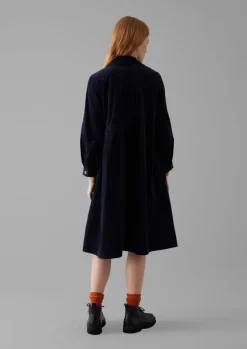 Panelled Organic Needlecord Dress Women Cord|Dresses