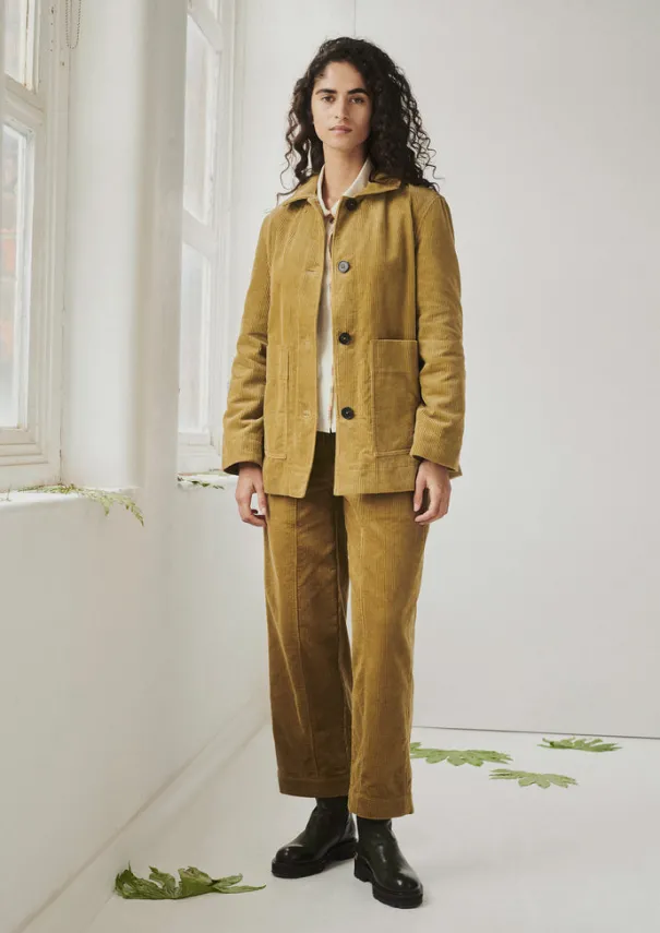 Best Patch Pocket Organic Cord Jacket Women Cord|Workwear