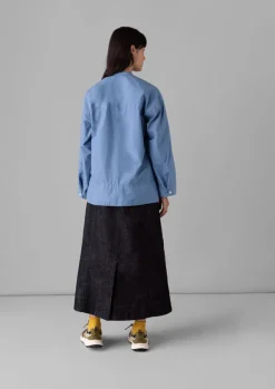 Online Patch Pocket Organic Denim Skirt Women Denim|Workwear