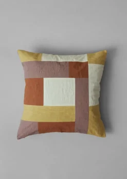 Online Patchwork Linen Cushion Cover Textiles|Cushions & Covers
