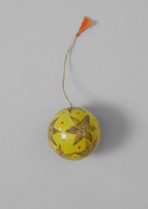 Pointed Star Hand Painted Bauble Christmas Decorations