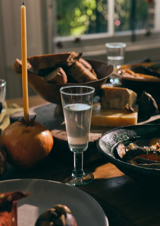 Discount Recycled Bolivian Champagne Glasses Set Glass