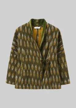 Discount Repurposed Ikat Kantha Jacket Women Gowns|Nightwear