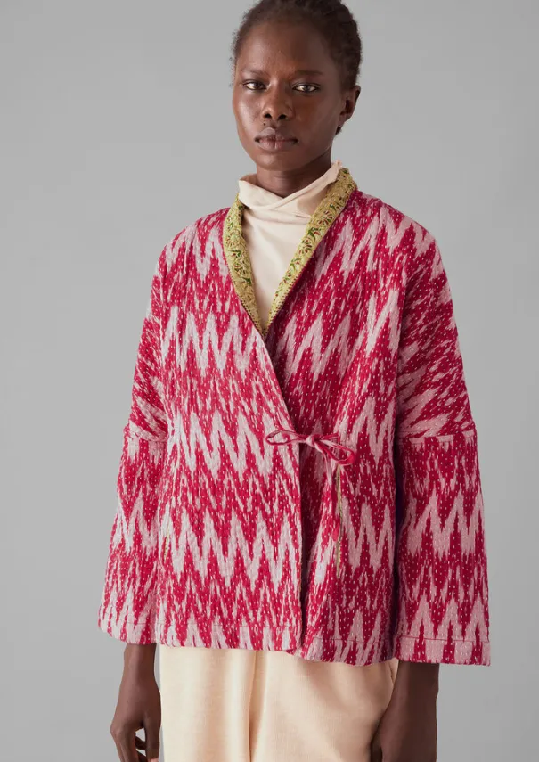Outlet Repurposed Ikat Kantha Jacket Women Gowns|Nightwear