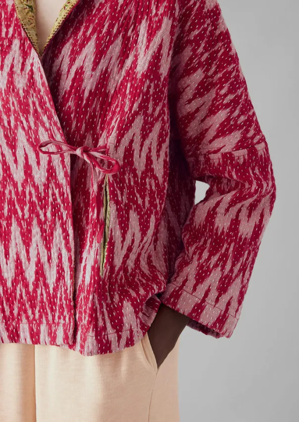 Outlet Repurposed Ikat Kantha Jacket Women Gowns|Nightwear
