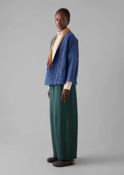 Hot Repurposed Ikat Kantha Jacket Women Gowns|Nightwear