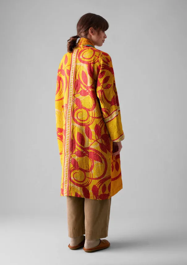 Best Repurposed Kantha Coat Women Gowns|Nightwear
