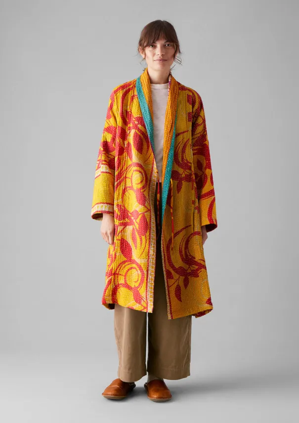 Best Repurposed Kantha Coat Women Gowns|Nightwear