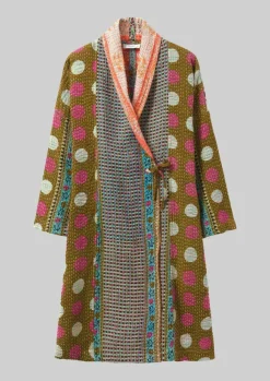 Repurposed Kantha Coat Women Gowns|Nightwear