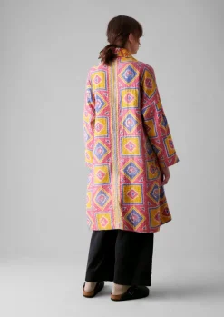 Repurposed Kantha Coat Women Gowns|Nightwear