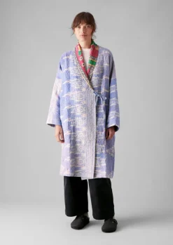Clearance Repurposed Kantha Coat Women Gowns|Nightwear