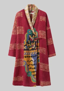 New Repurposed Kantha Coat Women Gowns|Nightwear