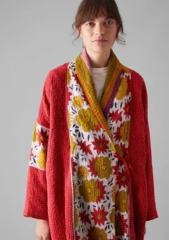 New Repurposed Kantha Coat Women Gowns|Nightwear