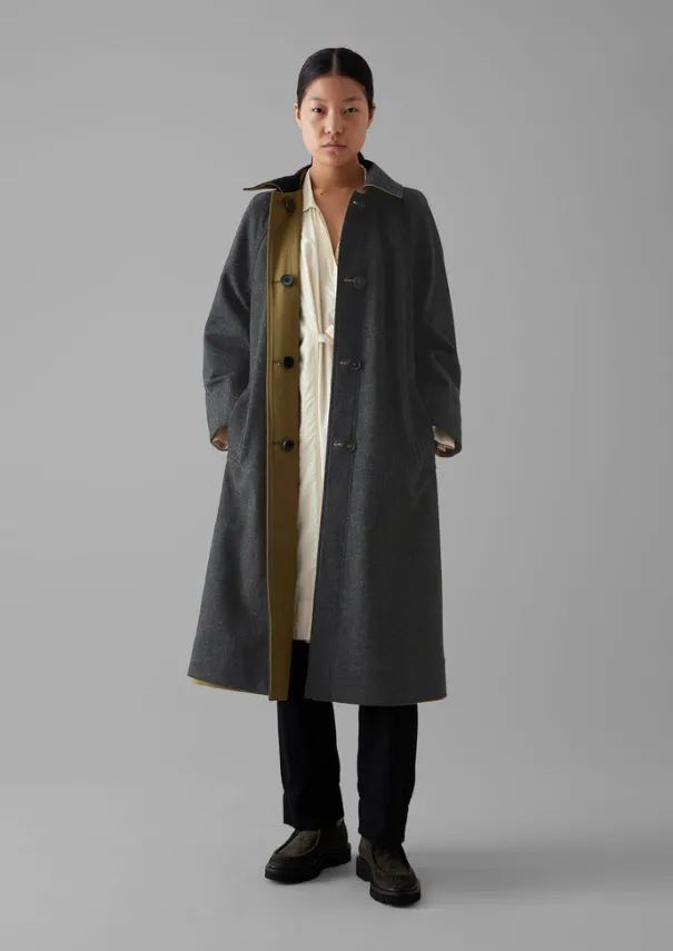 Reversible Cotton Wool Coat Women Coats & Jackets