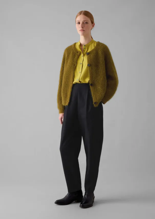 Discount Ribbed Mohair Blend Cardigan Women Cashmere|Knitwear