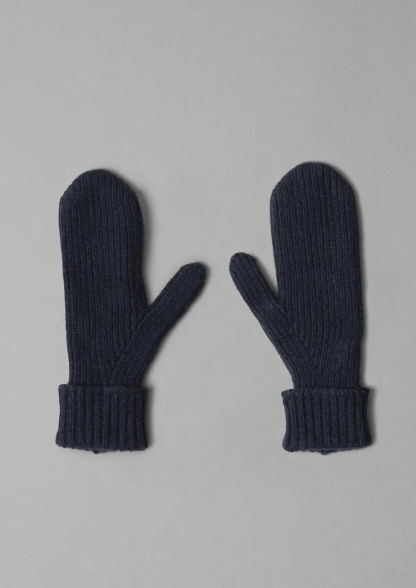 Hot Ribbed Wool Cashmere Mittens Women Hats, Scarves & Gloves