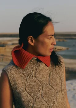 New Ribbed Wool Cashmere Snood Women Hats, Scarves & Gloves|Cashmere