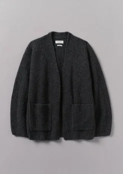 New Ribbed Wool Knitted Cardigan Women Knitwear
