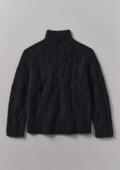 New Roll Neck Cable Knit Sweater Knitwear