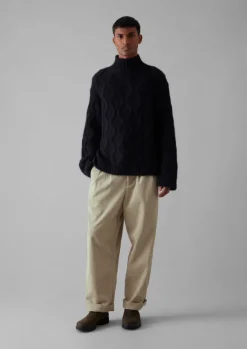 New Roll Neck Cable Knit Sweater Knitwear