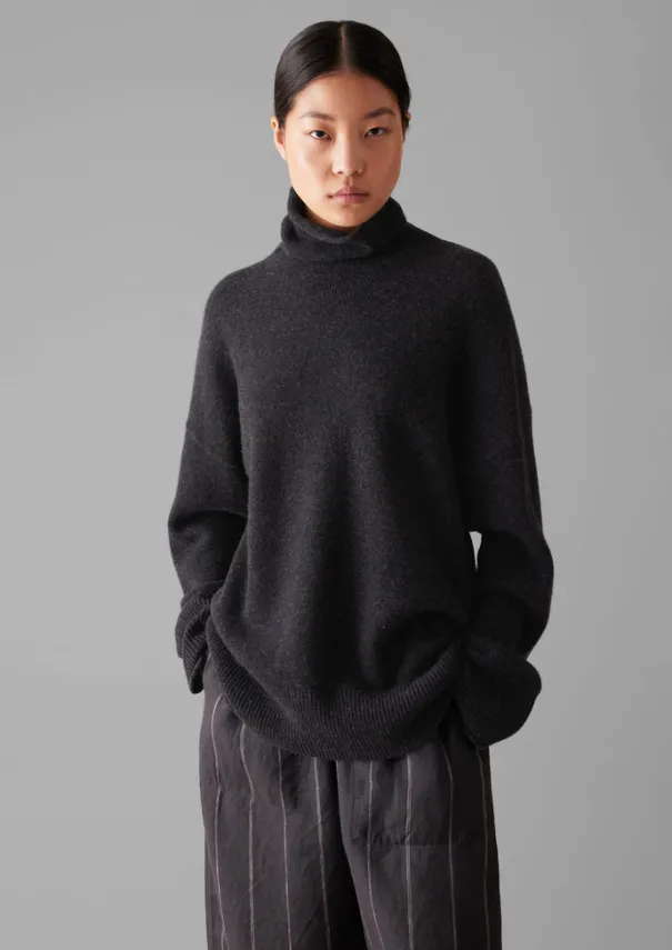 Hot Roll Neck Wool Cashmere Sweater Women Cashmere|Loungewear