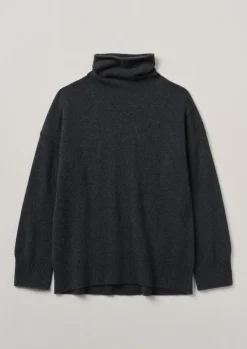 Hot Roll Neck Wool Cashmere Sweater Women Cashmere|Loungewear