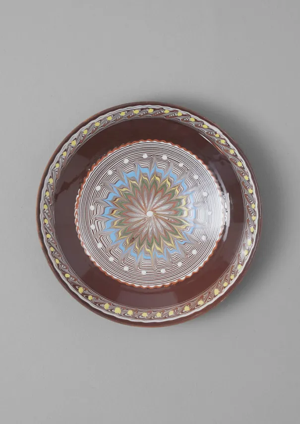New Romanian Horezu Serving Plate Ceramics|Tableware