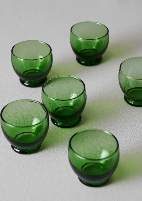 New Rounded Moroccan Glasses Set Glass|Tableware