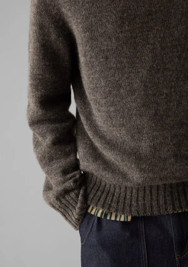 New Seamless Shetland Wool Sweater Knitwear