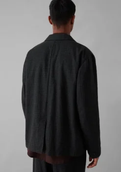 Clearance Seersucker Wool Cotton Blazer Coats & Jackets