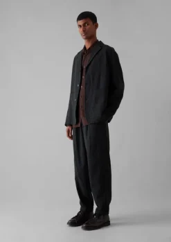 Clearance Seersucker Wool Cotton Blazer Coats & Jackets