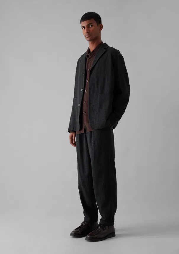 Clearance Seersucker Wool Cotton Blazer Coats & Jackets