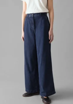 Clearance Seren Flat Front Denim Trousers Women Denim|Jeans