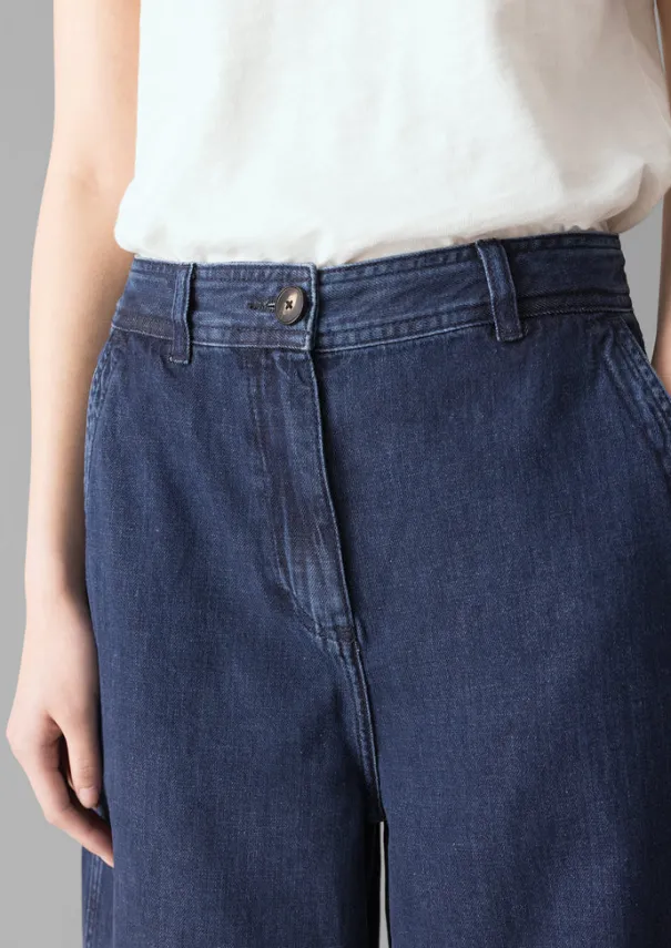 Clearance Seren Flat Front Denim Trousers Women Denim|Jeans