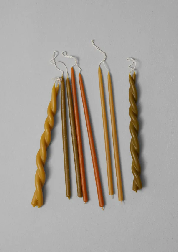 Online Skar Organics Beeswax Twist Dinner Candle Candles & Holders