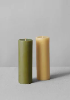 New Skar Organics Dyed Beeswax Pillar Candle Candles & Holders