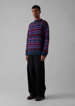 Online Soundwave Jacquard Crew Neck Sweater Knitwear