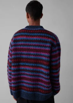 Online Soundwave Jacquard Crew Neck Sweater Knitwear