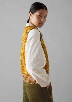 Online Space Dyed Wool Knitted Tank Women Knitwear