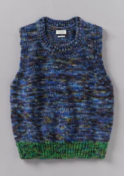 Hot Space Dyed Wool Knitted Tank Women Knitwear