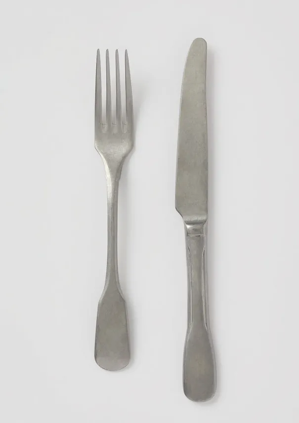 Best Stonewashed Small Knife and Fork Set Kitchen|Tableware