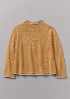 New Stripe Linen Cotton Sweater Women Linen|Jersey